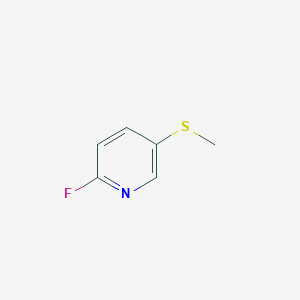 molecular formula C6H6FNS B6324555 2-Fluoro-5-(methylthio)pyridine CAS No. 1037764-83-2