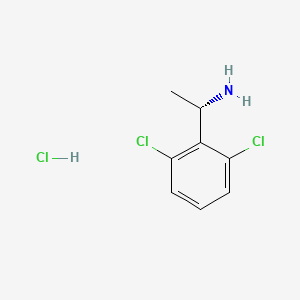 molecular formula C8H10Cl3N B6324587 (S)-1-(2,6-二氯苯基)乙胺盐酸盐 CAS No. 2055848-81-0