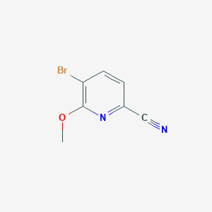 molecular formula C7H5BrN2O B6324626 5-Bromo-6-methoxypicolinonitrile CAS No. 1261269-71-9