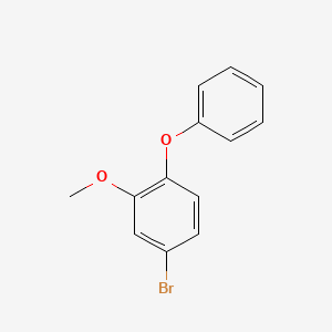 molecular formula C13H11BrO2 B6324632 4-Bromo-2-methoxy-1-phenoxy-benzene CAS No. 364353-97-9
