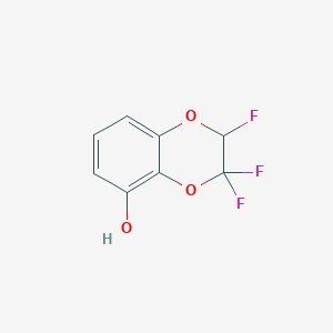 molecular formula C8H5F3O3 B6324660 2,3,3-Trifluoro-2-hydrobenzo[1,4]-dioxen-5-ol;  98% CAS No. 1008452-12-7