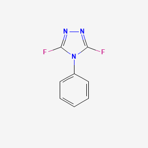 molecular formula C8H5F2N3 B6324683 3,5-Difluoro-4-phenyl-[1,2,4]-triazole;  95% CAS No. 955050-68-7