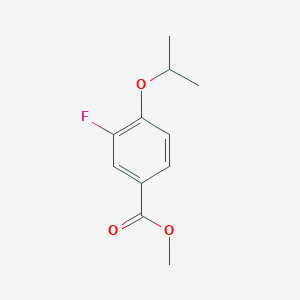 molecular formula C11H13FO3 B6324689 Methyl 3-fluoro-4-isopropoxybenzoate CAS No. 1346498-59-6