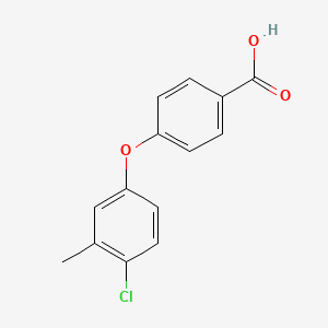 molecular formula C14H11ClO3 B6324849 4-(4-Chloro-3-methylphenoxy)benzoic acid CAS No. 925005-02-3