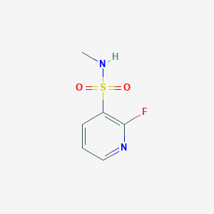 molecular formula C6H7FN2O2S B6324878 2-Fluoro-pyridine-3-sulfonic acid methylamide, 95% CAS No. 1997736-32-9