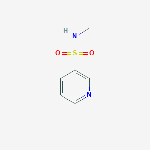 molecular formula C7H10N2O2S B6324886 6-Methyl-pyridine-3-sulfonic acid methylamide, 95% CAS No. 37581-11-6