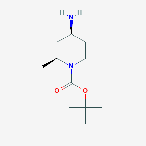 molecular formula C11H22N2O2 B6324914 t-Butyl (2S,4S)-4-amino-2-methylpiperidine-1-carboxylate CAS No. 1628833-70-4