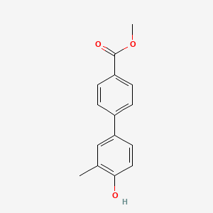 molecular formula C15H14O3 B6324916 4-(4-Methoxycarbonylphenyl)-2-methylphenol, 95% CAS No. 1001054-22-3