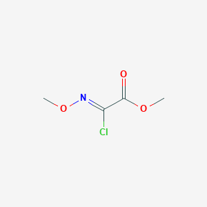 molecular formula C4H6ClNO3 B6324976 Acetic acid, 2-chloro-2-(methoxyimino)-, methyl ester CAS No. 170924-69-3