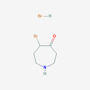 molecular formula C6H11Br2NO B6324992 5-Bromoazepan-4-one hydrobromide CAS No. 83613-48-3
