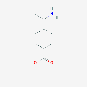 molecular formula C10H19NO2 B6325000 4-(1-氨基乙基)环己烷-1-甲酸甲酯 CAS No. 1824255-71-1