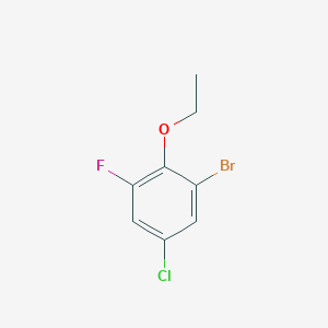 molecular formula C8H7BrClFO B6325006 1-Bromo-5-chloro-2-ethoxy-3-fluorobenzene CAS No. 1265218-86-7