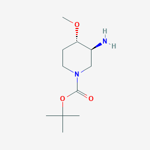 molecular formula C11H22N2O3 B6325011 t-Butyl (3S,4S)-3-amino-4-methoxypiperidine-1-carboxylate CAS No. 1207853-84-6