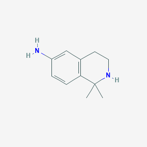 molecular formula C11H16N2 B6325051 1,1-Dimethyl-3,4-dihydro-2H-isoquinolin-6-amine CAS No. 1092794-34-7