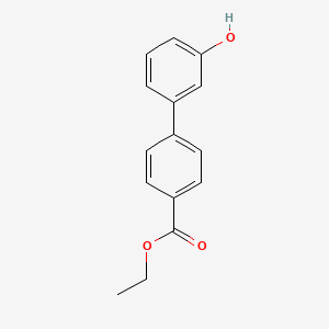 molecular formula C15H14O3 B6325059 3-(4-Ethoxycarbonylphenyl)phenol CAS No. 220950-34-5