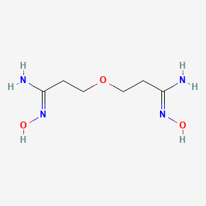 molecular formula C6H14N4O3 B6325070 N-Hydroxy-3-[2-(N-hydroxycarbamimidoyl)-ethoxy]-propionamidine CAS No. 78995-65-0