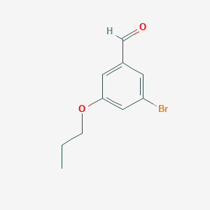 molecular formula C10H11BrO2 B6325077 3-Bromo-5-propoxybenzaldehyde CAS No. 1579943-30-8