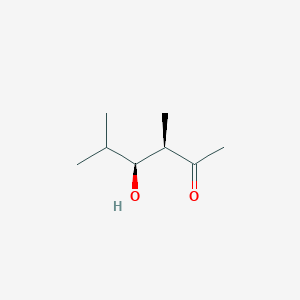molecular formula C8H16O2 B063251 (3R,4S)-4-hydroxy-3,5-dimethylhexan-2-one CAS No. 167937-69-1