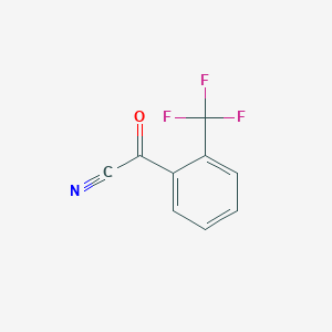 molecular formula C9H4F3NO B6325116 2-(Trifluoromethyl)benzoyl cyanide CAS No. 80277-39-0