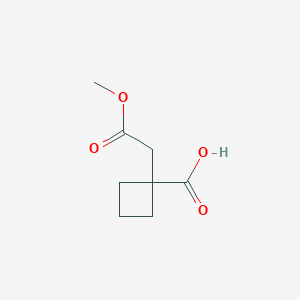 1-(2-Methoxy-2-oxo-ethyl)cyclobutanecarboxylic acid