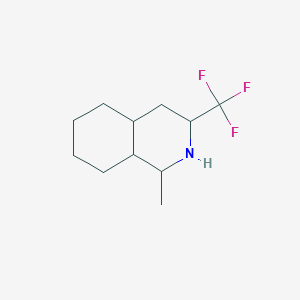 molecular formula C11H18F3N B6325120 Decahydro-1-methyl-3-(trifluoromethyl)isoquinoline CAS No. 147541-34-2