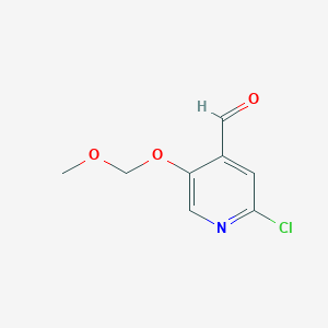 2-Chloro-5-(methoxymethoxy)isonicotinaldehyde