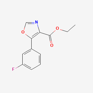 5-(3-Fluoro-phenyl)-oxazole-4-carboxylic acid ethyl ester, 95%