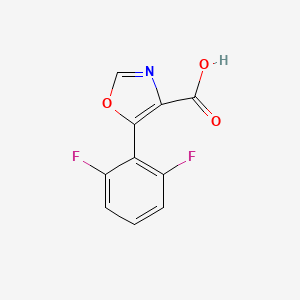 molecular formula C10H5F2NO3 B6325146 5-(2,6-Difluoro-phenyl)-oxazole-4-carboxylic acid, 95% CAS No. 127919-41-9