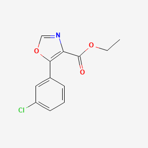 5-(3-Chloro-phenyl)-oxazole-4-carboxylic acid ethyl ester, 95%