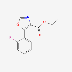 5-(2-Fluoro-phenyl)-oxazole-4-carboxylic acid ethyl ester, 95%