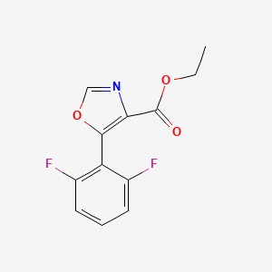 5-(2,6-Difluoro-phenyl)-oxazole-4-carboxylic acid ethyl ester, 95%