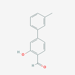 molecular formula C14H12O2 B6325193 2-Formyl-5-(3-methylphenyl)phenol, 95% CAS No. 1261969-23-6