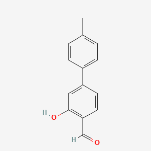molecular formula C14H12O2 B6325200 2-Formyl-5-(4-methylphenyl)phenol, 95% CAS No. 343603-92-9