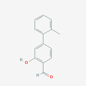 molecular formula C14H12O2 B6325207 2-Formyl-5-(2-methylphenyl)phenol, 95% CAS No. 343603-91-8