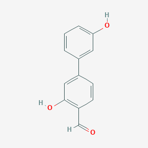 molecular formula C13H10O3 B6325229 2-Formyl-5-(3-hydroxyphenyl)phenol, 95% CAS No. 1261984-97-7