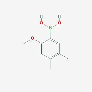 molecular formula C9H13BO3 B6325249 4,5-二甲基-2-甲氧基苯硼酸 CAS No. 2121511-71-3