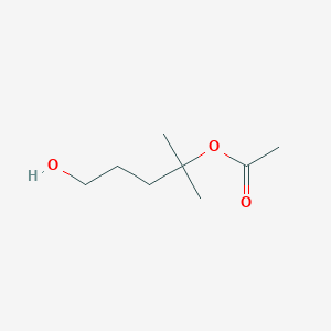 molecular formula C8H16O3 B6325261 5-Hydroxy-2-methylpentan-2-yl acetate CAS No. 110086-92-5