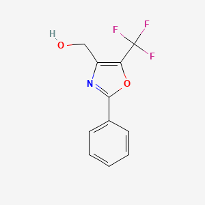 [2-Phenyl-5-(trifluoromethyl)-1,3-oxazol-4-yl]methanol