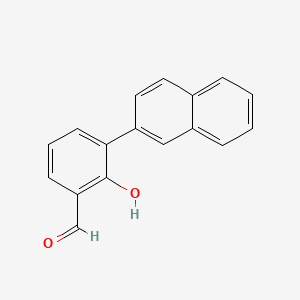 molecular formula C17H12O2 B6325328 2-Formyl-6-(naphthalen-2-yl)phenol, 95% CAS No. 1261944-12-0