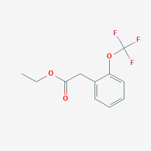 molecular formula C11H11F3O3 B6325338 (2-Trifluoromethoxy-phenyl)-acetic acid ethyl ester, 97% CAS No. 1159678-02-0