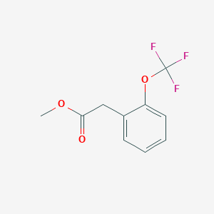 molecular formula C10H9F3O3 B6325343 2-(Trifluoromethoxy)phenylacetic acid methyl ester CAS No. 666235-35-4
