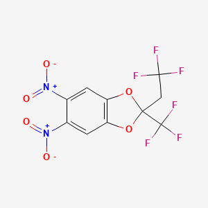 5,6-Dinitro-2-(2,2,2-trifluoroethyl)-2-(trifluoromethyl)-1,3-benzodioxole