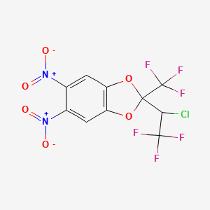 2-(1-Chloro-2,2,2-trifluoroethyl)-5,6-dinitro-2-(trifluoromethyl)-1,3-benzodioxole