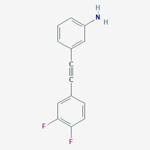 B6325395 3-(3,4-Difluoro-phenylethynyl)-phenylamine CAS No. 142678-68-0