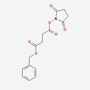 molecular formula C15H15NO6 B6325423 Succinic acid benzyl ester 2,5-dioxo-pyrrolidin-1-yl ester CAS No. 117679-91-1