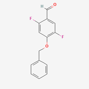 molecular formula C14H10F2O2 B6325427 2,5-Difluoro-4-(phenylmethoxy)benzaldehyde CAS No. 918524-86-4