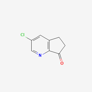 B6325435 3-Chloro-5H-cyclopenta[b]pyridin-7(6H)-one CAS No. 1357097-06-3