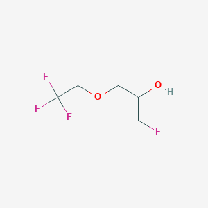 molecular formula C5H8F4O2 B6325443 1-Fluoro-3-(2,2,2-trifluoroethoxy)propan-2-ol;  98% CAS No. 948294-32-4
