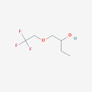 molecular formula C6H11F3O2 B6325449 1-(2,2,2-Trifluoroethoxy)butan-2-ol;  98% CAS No. 133023-72-0