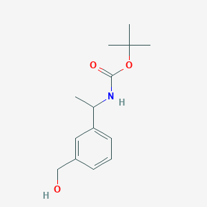 molecular formula C14H21NO3 B6325464 tert-Butyl (1-(3-(hydroxymethyl)phenyl)ethyl)carbamate CAS No. 1056675-39-8